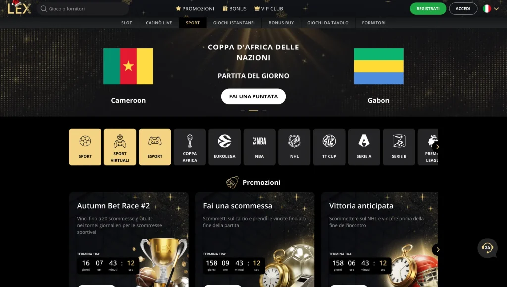 casino lex sport games